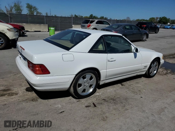 1999 Mercedes-Benz SL 500 z VIN WDBFA68F2XF179425, wystawiony jako Copart lot #48939955 z przebiegiem 117 379 mil mil oraz Szkoda całkowita • Salvage title. Historia ofert i sprzedaży dostępna na DreamBid. Obrazek 3.