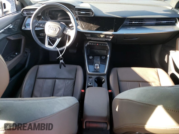 2022 Audi A3 Premium Plus with VIN WAUHUDGY7NA060222, listed as a Copart auction lot 86102394 with 20,015 mi miles and Salvage Title. Bid and sale history available at carsss.com. Image 8.