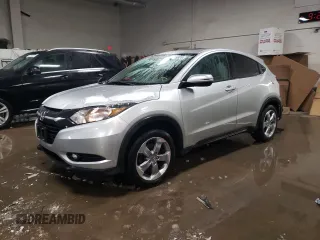 2016 Honda HR-V EX with VIN 3CZRU6H5XGM770335, listed as a Copart auction lot 45685825 with 91,146 mi miles and Salvage Title. Bid and sale history available at carsss.com. Image 1.