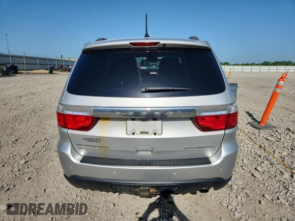2013 Dodge Durango Citadel with VIN 1C4RDJEG7DC517761, listed as a Copart auction lot 61745515 with 175,810 mi miles and Clean title. Bid and sale history available at DreamBid. Image 6.