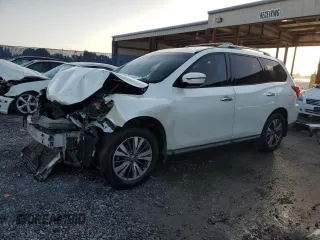 2017 Nissan Pathfinder SV z VIN 5N1DR2MN1HC903983, wystawiony jako Copart lot #63156045 z przebiegiem Nie podano mil oraz Szkoda całkowita • Salvage title. Historia ofert i sprzedaży dostępna na DreamBid. Obrazek 1.