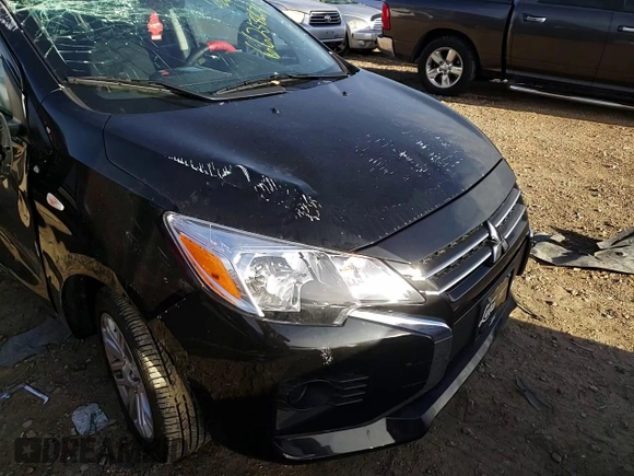 2021 Mitsubishi Mirage ES with VIN ML32FUFJ9MHF06826, listed as a Copart auction lot 66258671 with 2,386 mi miles and Salvage title. Bid and sale history available at DreamBid. Image 11.