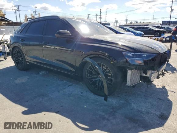 2024 Audi SQ8 Premium Plus with VIN WA1AWBF19RD005714, listed as a Copart auction lot 47320035 with 30,654 mi miles and Salvage Title. Bid and sale history available at DreamBid. Image 4.