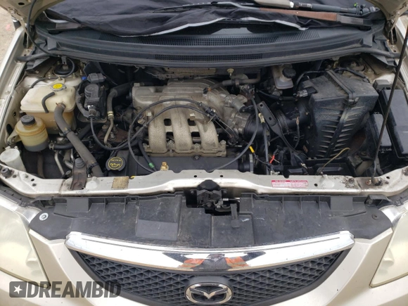 2002 Mazda MPV LX with VIN JM3LW28J120310009, listed as a Copart auction lot 51272115 with 98,847 mi miles and Salvage title. Bid and sale history available at DreamBid. Image 13.