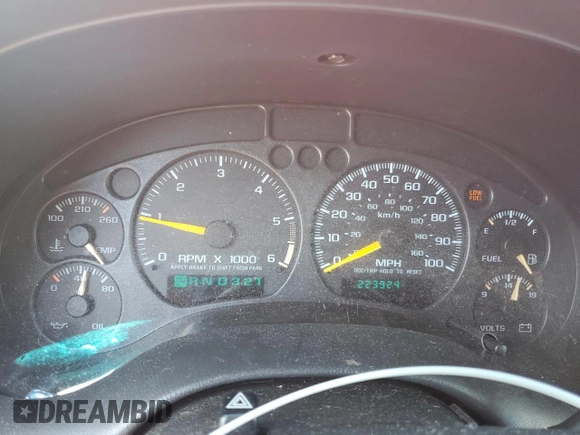 2000 Chevrolet Blazer LT z VIN 1GNDT13W8Y2392666, wystawiony jako Copart lot #56652895 z przebiegiem 223 924 mil mil oraz Szkoda całkowita • Salvage title. Historia ofert i sprzedaży dostępna na DreamBid. Obrazek 9.