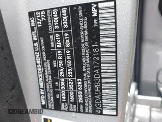 2013 Mercedes-Benz M 350 с VIN 4JGDA5HB3DA172181, выставлен на аукционе IAAI как лот 42357718 с пробегом 136 782 миль миль и . История ставок и продаж доступна на DreamBid. Изображение 9.