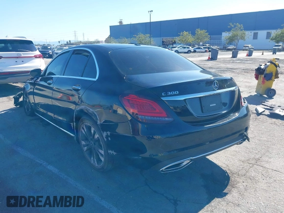 2021 Mercedes-Benz C 300 with VIN W1KWF8DB1MR645573, listed as a IAAI auction lot 41756047 with Not provided miles and . Bid and sale history available at DreamBid. Image 3.