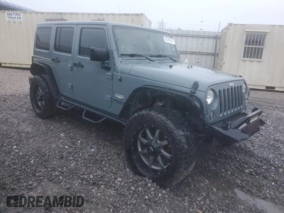 2015 Jeep Wrangler Unlimited Altitude with VIN 1C4BJWEG2FL526510, listed as a Copart auction lot 80788854 with Not provided miles and Salvage title. Bid and sale history available at DreamBid. Image 4.