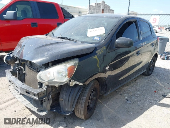 2017 Mitsubishi Mirage ES with VIN ML32A3HJ5HH004341, listed as a IAAI auction lot 42532574 with 157,491 mi miles and . Bid and sale history available at DreamBid. Image 2.