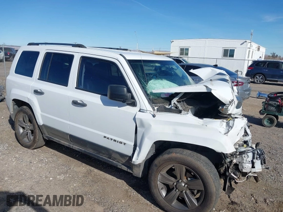 2017 Jeep Patriot 75th Anniversary with VIN 1C4NJRBBXHD170327, listed as a IAAI auction lot 41399495 with Not Provided miles and . Bid and sale history available at carsss.com. Image 1.