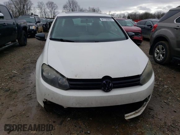2010 Volkswagen Golf with VIN WVWAB7AJ0AW293783, listed as a Copart auction lot 81726864 with 196,159 mi miles and Clean title. Bid and sale history available at DreamBid. Image 5.