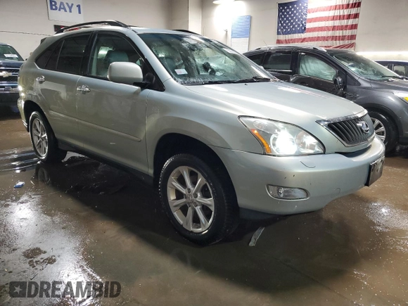 2009 Lexus RX 350 with VIN 2T2HK31U89C110907, listed as a Copart auction lot 50955995 with 195,294 mi miles and Salvage Title. Bid and sale history available at DreamBid. Image 4.