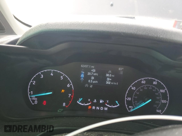 2020 Ford Transit Connect XLT with VIN NM0GS9F27L1454084, listed as a Copart auction lot 42325595 with 62,457 mi miles and Non repairable. Bid and sale history available at DreamBid. Image 9.