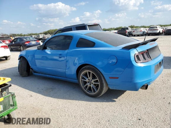2013 Ford Mustang V6 with VIN 1ZVBP8AMXD5251330, listed as a Copart auction lot 74309314 with 188,959 mi miles and Salvage Title. Bid and sale history available at carsss.com. Image 2.