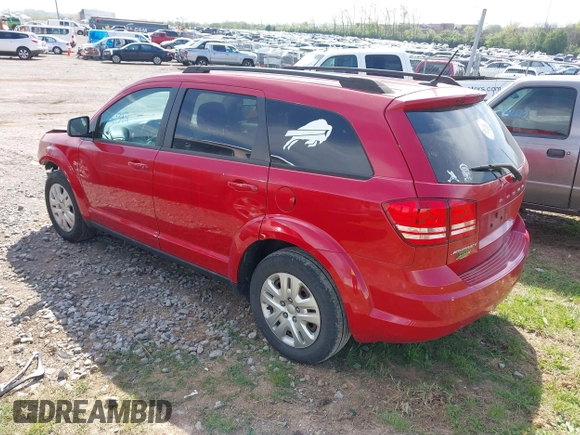 2016 Dodge Journey SE with VIN 3C4PDCAB7GT250093, listed as a IAAI auction lot 42061392 with 100,433 mi miles. Bid and sale history available at carsss.com. Image 3.
