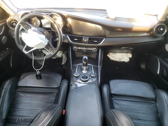 2017 Alfa Romeo Giulia Ti with VIN ZARFAEENXH7561419, listed as a Copart auction lot 74102554 with 0 mi miles and Salvage Title. Bid and sale history available at carsss.com. Image 8.