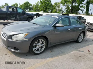 2014 Nissan Maxima SV with VIN 1N4AA5AP2EC477275, listed as a Copart auction lot 58981735 with 148,044 mi miles and Salvage title. Bid and sale history available at DreamBid. Image 1.