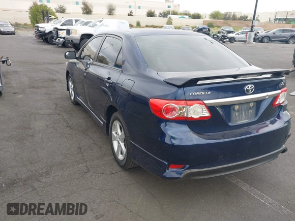 2013 Toyota Corolla L with VIN 5YFBU4EE1DP095964, listed as a IAAI auction lot 42055025 with 166,826 mi miles. Bid and sale history available at carsss.com. Image 3.