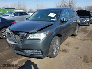 2015 Acura MDX Tech Pkg with VIN 5FRYD4H49FB021668, listed as a IAAI auction lot 41623564 with 87,982 mi miles. Bid and sale history available at carsss.com. Image 2.