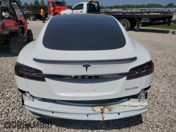 2020 Tesla Model S Performance with VIN 5YJSA1E42LF412448, listed as a Copart auction lot 64893594 with Not provided miles and Salvage title. Bid and sale history available at DreamBid. Image 6.