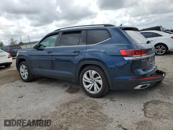 2023 Volkswagen Atlas SE z VIN 1V2WR2CA2PC537153, wystawiony jako Copart lot #74690524 z przebiegiem 10 628 mil mil oraz Szkoda całkowita • Salvage title. Historia ofert i sprzedaży dostępna na DreamBid. Obrazek 2.