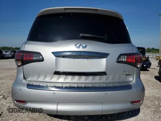 2015 Infiniti QX80 with VIN JN8AZ2NE7F9084529, listed as a Copart auction lot 55229374 with 213,465 mi miles and Salvage Title. Bid and sale history available at carsss.com. Image 6.
