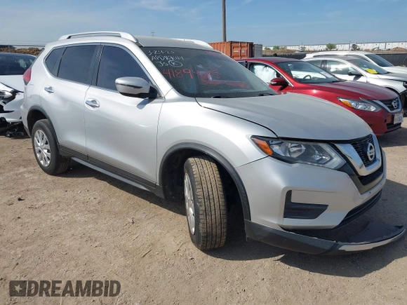 2017 Nissan Rogue S with VIN JN8AT2MV0HW007749, listed as a IAAI auction lot 41894065 with 75,411 mi miles and . Bid and sale history available at carsss.com. Image 1.