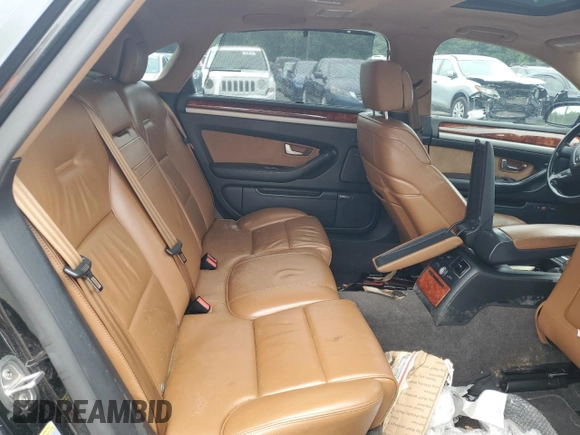 2007 Audi A8 L 4.2L with VIN WAUMV44E77N026086, listed as a Copart auction lot 61807414 with 0 mi miles and Salvage Title. Bid and sale history available at carsss.com. Image 10.