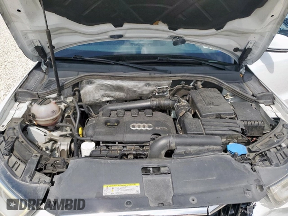 2015 Audi Q3 Premium Plus with VIN WA1BFCFS0FR006607, listed as a Copart auction lot 59533385 with 103,736 mi miles and Salvage title. Bid and sale history available at DreamBid. Image 12.