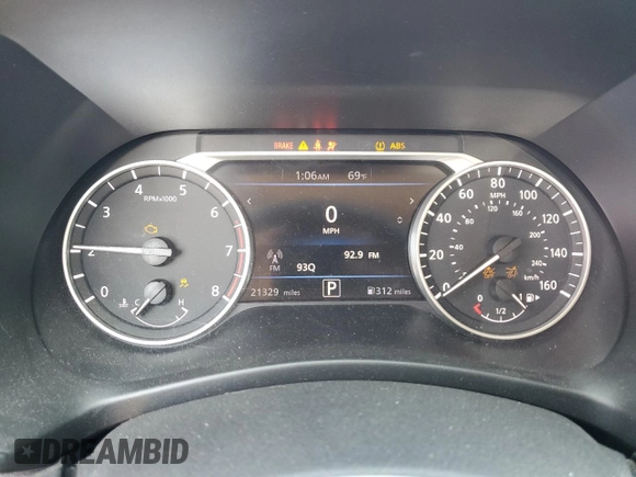 2024 Nissan Sentra SV with VIN 3N1AB8CV4RY209736, listed as a Copart auction lot 47422365 with 21,329 mi miles and Salvage Title. Bid and sale history available at DreamBid. Image 9.