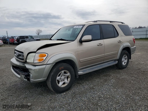 2002 Toyota Sequoia SR5 with VIN 5TDBT44A12S075784, listed as a Copart auction lot 45478625 with 259,258 mi miles and Salvage Title. Bid and sale history available at carsss.com. Image 1.