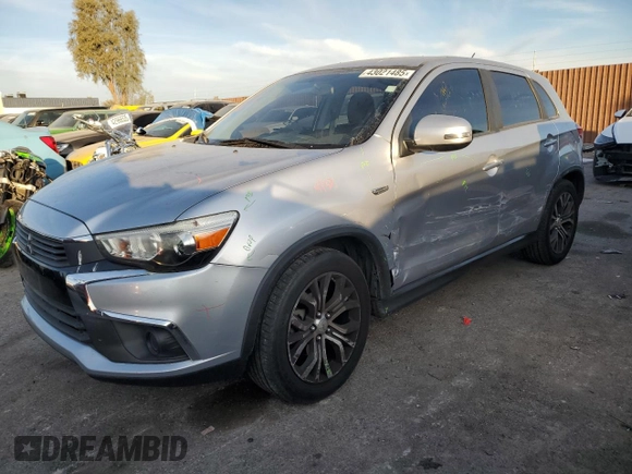2016 Mitsubishi Outlander Sport 2.0 ES with VIN JA4AP3AU3GZ048756, listed as a Copart auction lot 43021485 with 118,821 mi miles and Salvage Title. Bid and sale history available at carsss.com. Image 1.