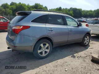 2007 Hyundai Veracruz GLS with VIN KM8NU73CX7U005455, listed as a Copart auction lot 60375304 with 205,784 mi miles and Salvage Title. Bid and sale history available at DreamBid. Image 3.