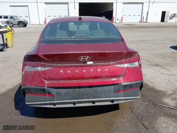 2025 Hyundai Elantra SEL Convenience with VIN KMHLS4DG6SU904397, listed as a IAAI auction lot 41837991 with 2,083 mi miles. Bid and sale history available at carsss.com. Image 16.