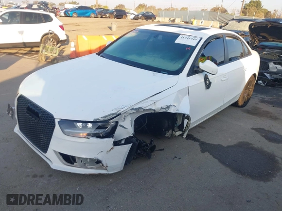 2014 Audi A4 Premium with VIN WAUAFAFL2EN024639, listed as a IAAI auction lot 41444440 with 149,547 mi miles. Bid and sale history available at carsss.com. Image 2.