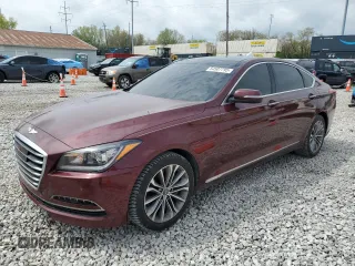 2015 Hyundai Genesis 3.8L z VIN KMHGN4JE1FU019882, wystawiony jako Copart lot #54507795 z przebiegiem 83 576 mil mil oraz Szkoda całkowita • Salvage title. Historia ofert i sprzedaży dostępna na DreamBid. Obrazek 1.