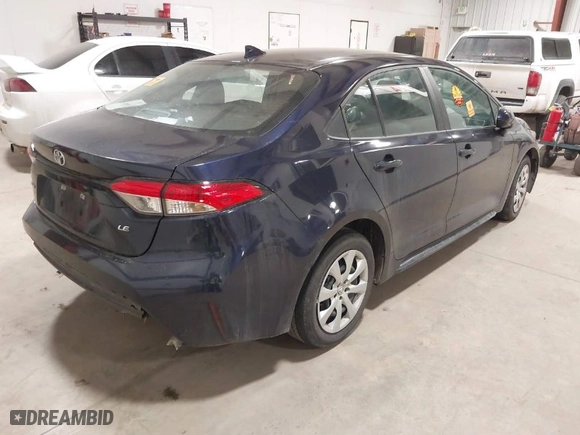 2024 Toyota Corolla LE with VIN 5YFB4MDE4RP180340, listed as a IAAI auction lot 41550229 with 48,128 mi miles. Bid and sale history available at carsss.com. Image 4.