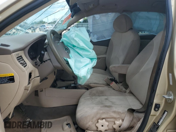 2008 Kia Rio LX with VIN KNADE123586383830, listed as a Copart auction lot 66807804 with 236,377 mi miles and Salvage Title. Bid and sale history available at DreamBid. Image 7.
