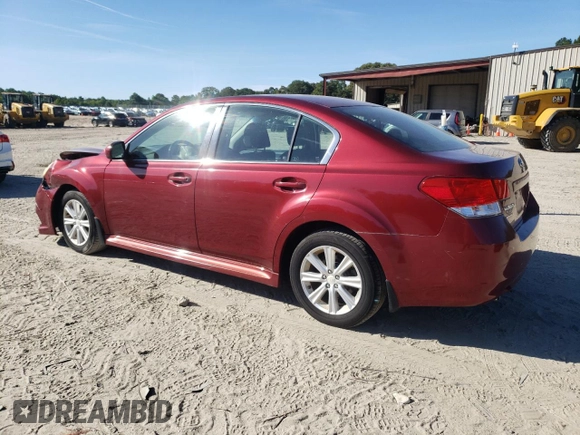 2011 Subaru Legacy Premium with VIN 4S3BMBC69B3227066, listed as a Copart auction lot 56559185 with 57,100 mi miles and Non repairable. Bid and sale history available at DreamBid. Image 2.