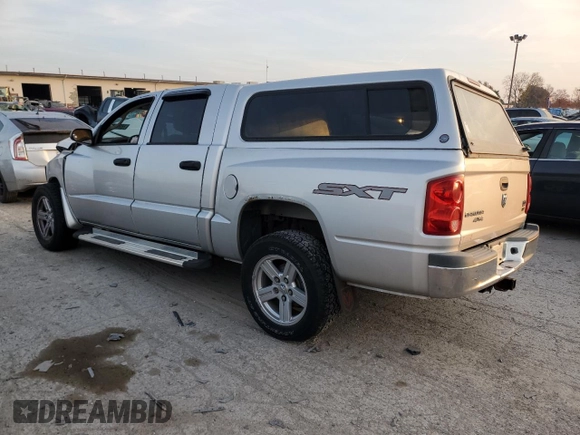 2007 Dodge Dakota ST z VIN 1D7HW28PX7S265270, wystawiony jako Copart lot #78265494 z przebiegiem 154 418 mil mil oraz Szkoda całkowita • Salvage title. Historia ofert i sprzedaży dostępna na DreamBid. Obrazek 2.