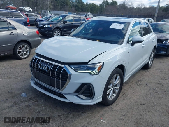 2023 Audi Q3 S line Premium with VIN WA1DECF39P1034247, listed as a IAAI auction lot 41889564 with 49,387 mi miles and . Bid and sale history available at DreamBid. Image 2.