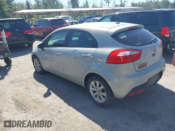 2013 Kia Rio SX with VIN KNADN5A32D6120598, listed as a IAAI auction lot 42342103 with 121,081 mi miles and . Bid and sale history available at DreamBid. Image 3.