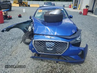 2021 Genesis G70 2.0T with VIN KMTG64LA1MU075945, listed as a Copart auction lot 56481205 with 88,160 mi miles and Salvage title. Bid and sale history available at DreamBid. Image 5.