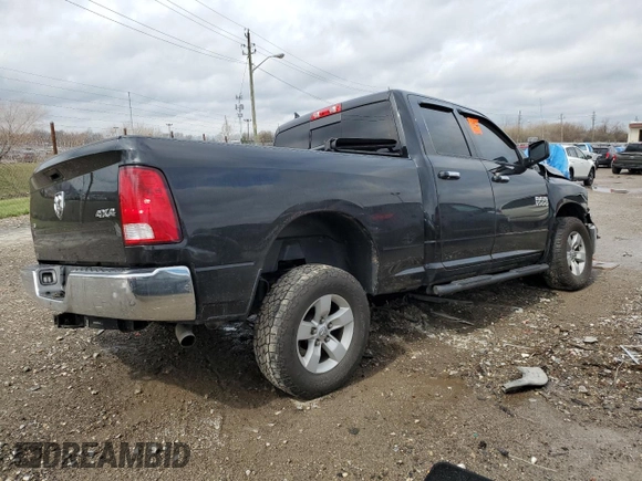 2018 Ram 1500 SLT with VIN 1C6RR7GG1JS307537, listed as a Copart auction lot 46714854 with Not provided miles and Salvage title. Bid and sale history available at DreamBid. Image 3.