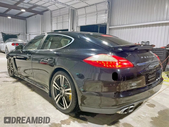 2010 Porsche Panamera Turbo with VIN WP0AC2A73AL091381, listed as a Copart auction lot 62614915 with 58,923 mi miles and Salvage title. Bid and sale history available at DreamBid. Image 3.