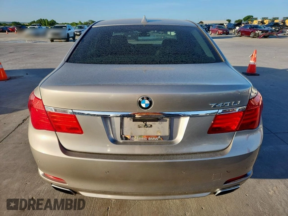 2012 BMW 7 Series 740Li with VIN WBAKB4C59CC576610, listed as a Copart auction lot 62762465 with 128,073 mi miles and Clean title. Bid and sale history available at DreamBid. Image 6.