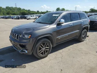 2017 Jeep Grand Cherokee Limited with VIN 1C4RJFBG4HC618417, listed as a Copart auction lot 63586685 with 186,125 mi miles and Clean title. Bid and sale history available at DreamBid. Image 1.