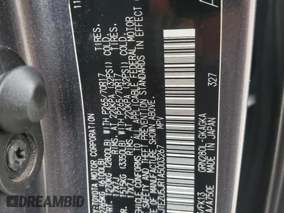 2010 Toyota 4Runner SR5 z VIN JTEZU5JR1A5003267, wystawiony jako Copart lot #55362175 z przebiegiem 449 563 mil mil oraz Szkoda całkowita • Salvage title. Historia ofert i sprzedaży dostępna na DreamBid. Obrazek 14.
