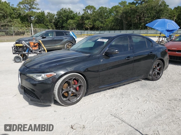 2017 Alfa Romeo Giulia Ti z VIN ZARFAECN4H7545588, wystawiony jako Copart lot #54086015 z przebiegiem 125 665 mil mil oraz Czysty tytuł • Clean title. Historia ofert i sprzedaży dostępna na DreamBid. Obrazek 1.