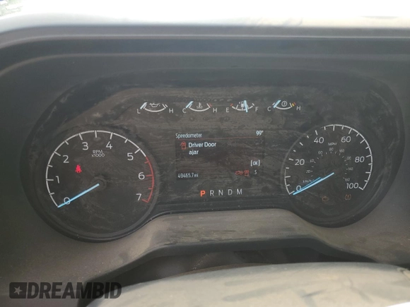 2024 Ford F-250 XL with VIN 1FTBF2BA1REE01033, listed as a Copart auction lot 57161275 with 49,465 mi miles and Salvage title. Bid and sale history available at DreamBid. Image 9.